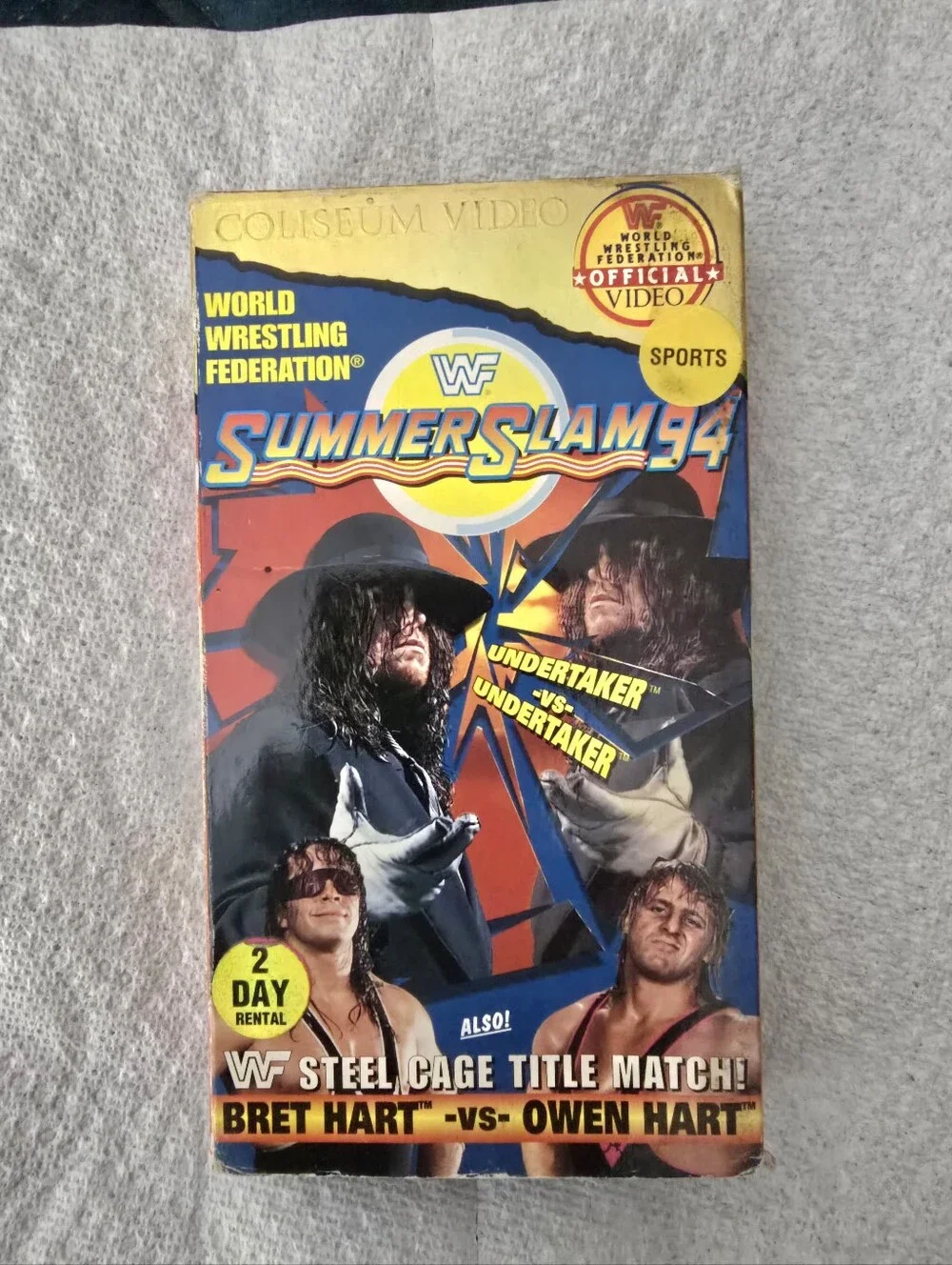 WWF - Summerslam 94 (VHS, 1994) "RARE" OOP WWE UNDERTAKER - Picture 1 of 5